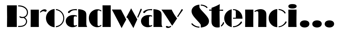 Broadway Stencil Standard (d)